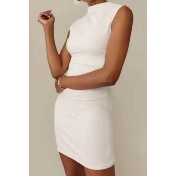 Reformation Off white Alden Mini Dress - Picture 7 of 9